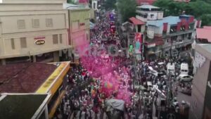 Dj അകമ്പടിയോട് കൂടി സ്വരാജിനെ സ്വീകരിക്കാനെരുങ്ങി പ്രവർത്തകർ