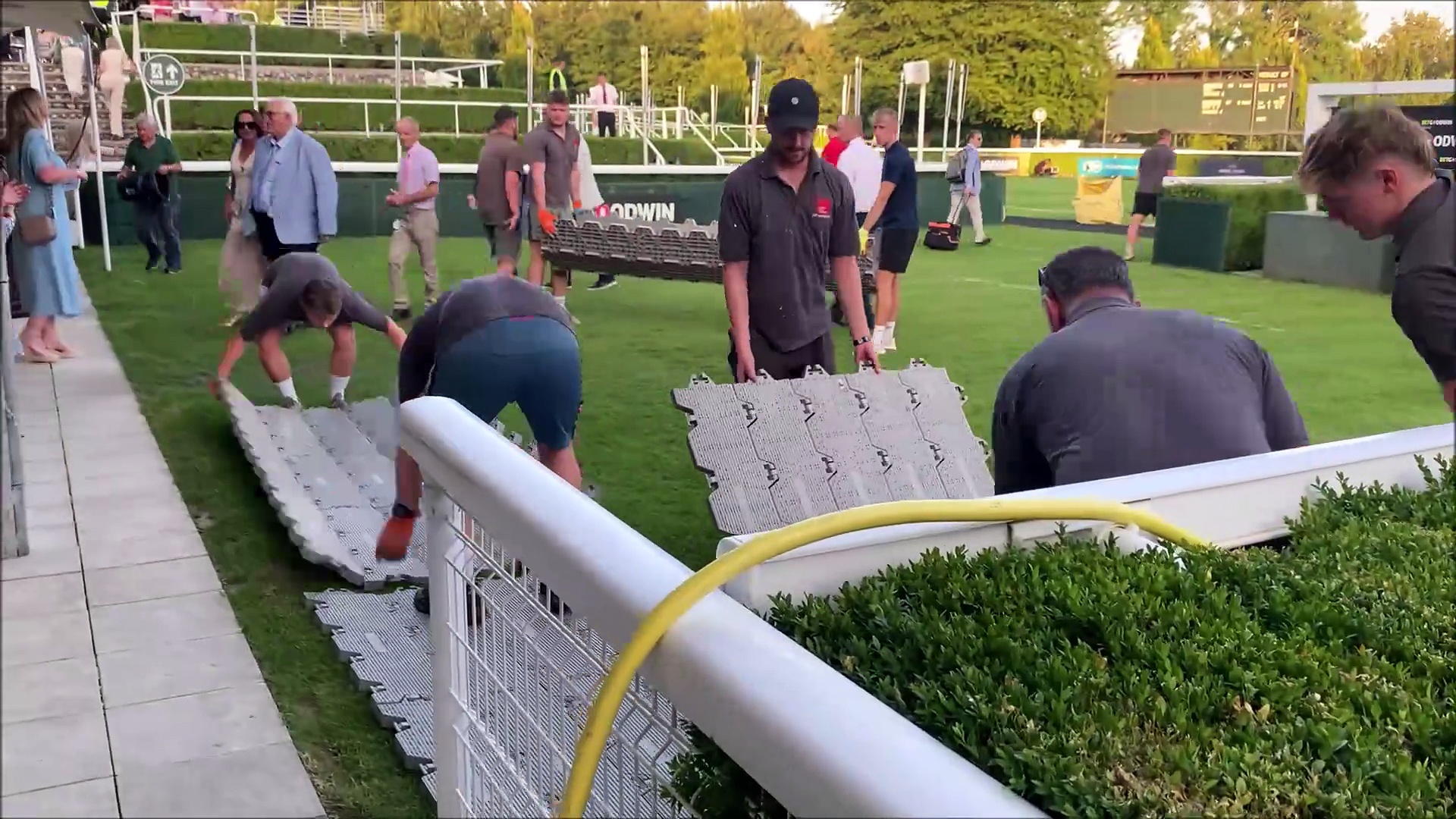 Goodwood Turf Covered Ahead Of Dj Set