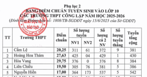 Diem Thi Diem Chuan Vao Lop 10 Cua Da Nang Nam 2025 Diem Chuan Cao Nhat Toi 32 72984